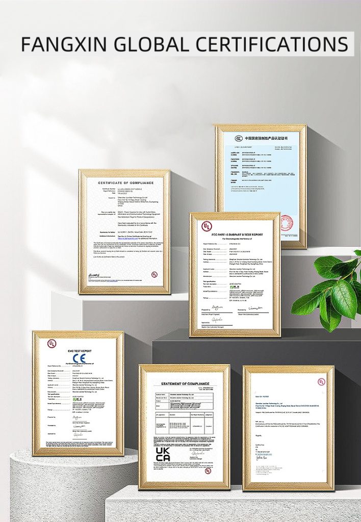 fangxin batery charger&power adapter certifications