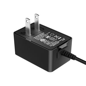 Fangxin Power 24W AC-DC Wallplug and Desktop Power Adapter, outputs 12V 2A and 24V 1A, CE UL FCC SAA RCM PSE certified