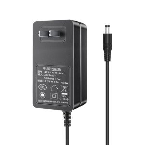 Fangxin Power 48W AC-DC power adapter, available in 12V 4A, 24V 2A, 36V 1.5A, and 48V 1A output options, suitable for LED lighting and industrial applications.
