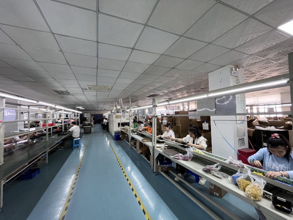 Fangxin battery charger factory production line – Efficient manufacturing in action.